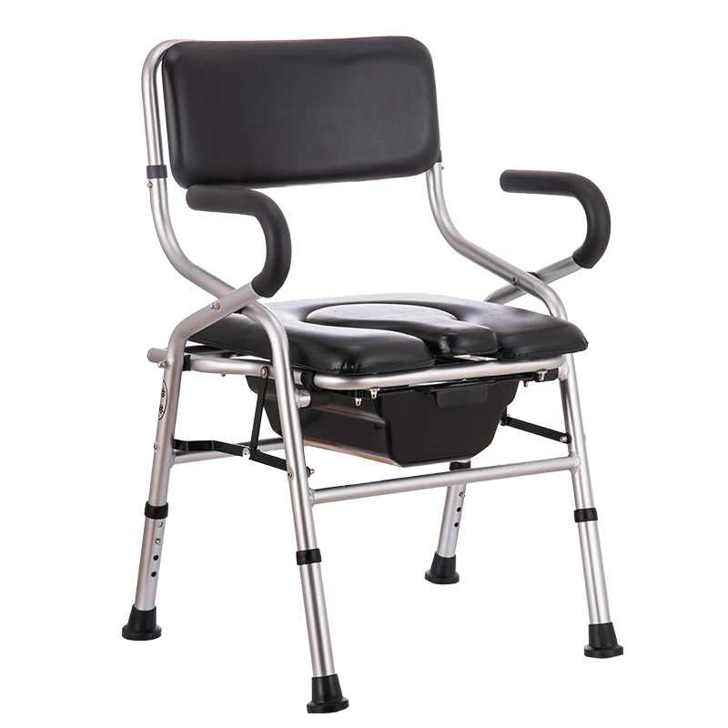 Lightweight Adjustable Aluminium Shower Chair Bath Bench with Commode Seat