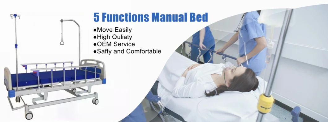 4 Crank Five Functions Manual Hospital Bed (THR-MB558)